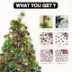 95 Pieces Decorative Christmas Ornaments For Tree Decoration