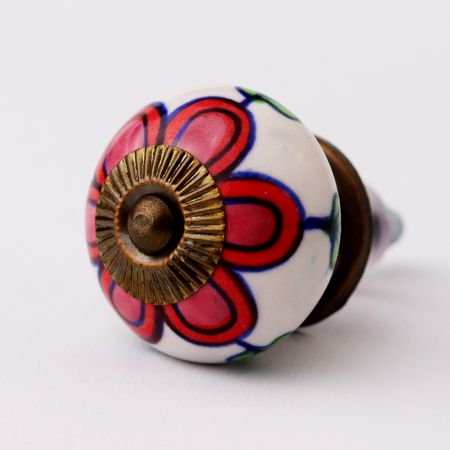 Red Flower Knob