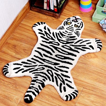 Tiger Rug Hand Tufted Decorative Woolen Rug