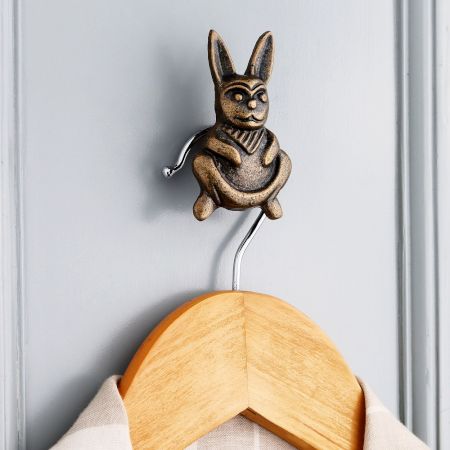 Modern Antique Rabbit Premium Iron Wall Hook
