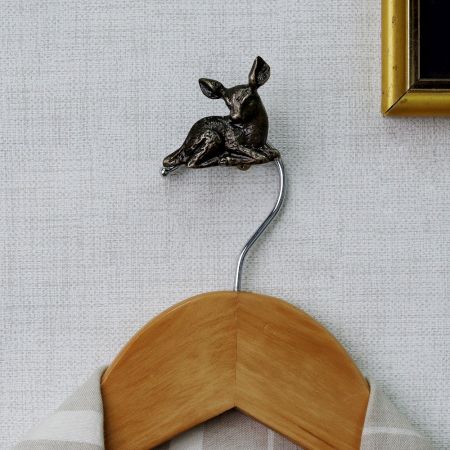Handmade Antique Fawn Wall Hook