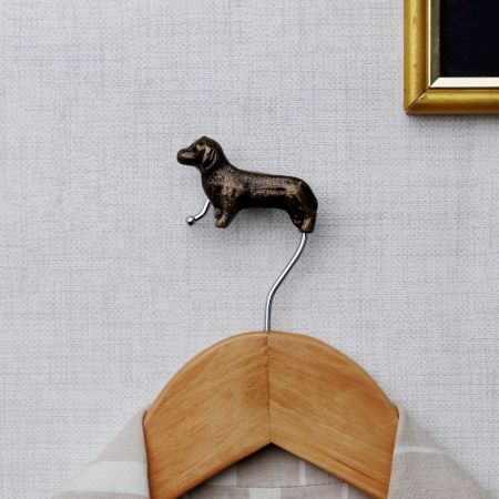 Handmade Antique Dog Wall Hook