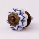 Blue Flower Medium Knob