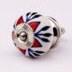 Red Flower Ceramic Dresser Knob Online