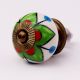 Green Clove Flower Ceramic Dresser Knob Online