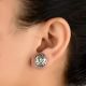 92.5 Sterling Silver Earrings Enamel Stone Fashion Stud Earring