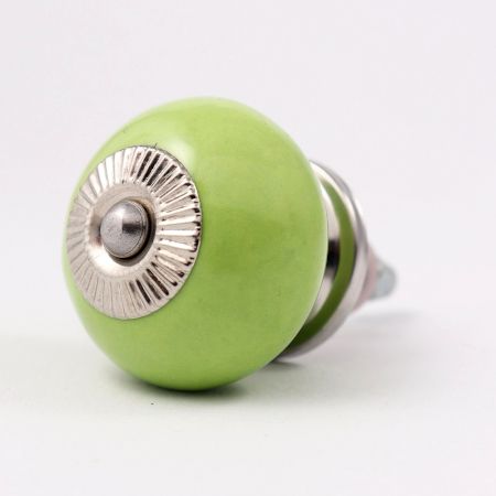 Lime Round Knob