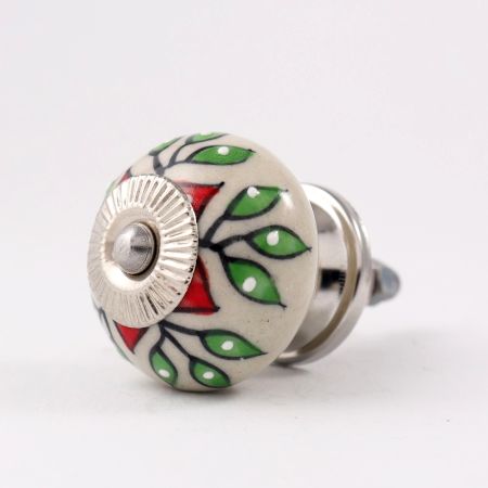 Red Poinsettia Flower Ceramic Drawer Knob Online