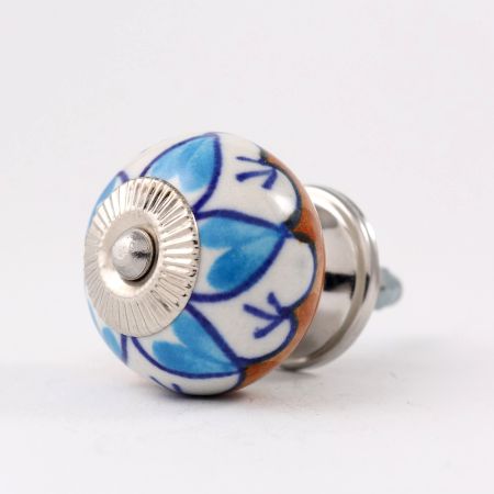 Turquoise Flower Knob