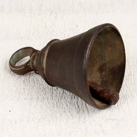 Indian Handmade Bell Metal Temple Bell with Loop for Hanging