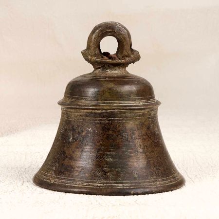 Traditional Indian Bell Metal Temple Bell from Himachal Region