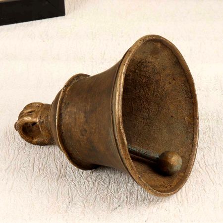 Vintage Handcrafted Temple Bell with Loop Made of Bell Metal