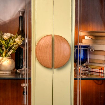 Wooden Natural Door Large Handles Pack of 1 Pair