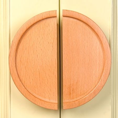 Natural Wooden Door Handles (Large Size) Pack of 2 Pieces