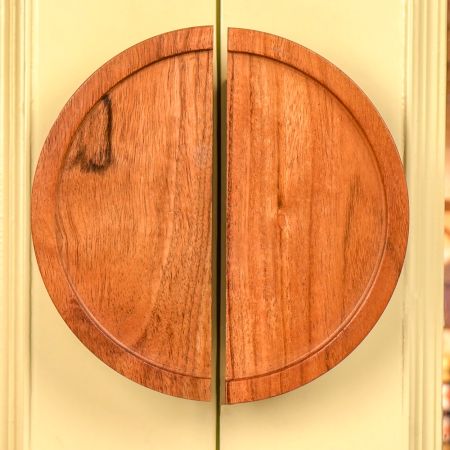 Natural Large Wooden Door Handles 2 Pieces
