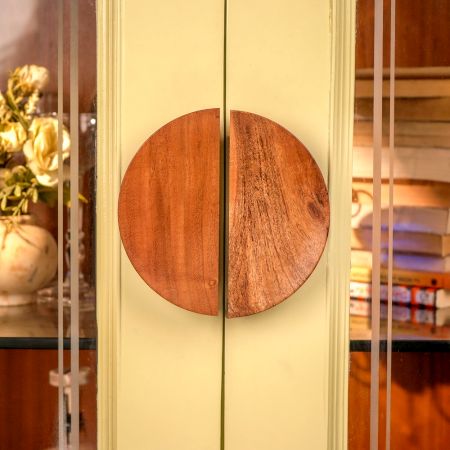 Large Wooden Natural Door Handles (6 Inches)
