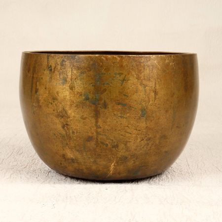 Elegant Brown Bell Metal Meditation Singing Bowl for Decor