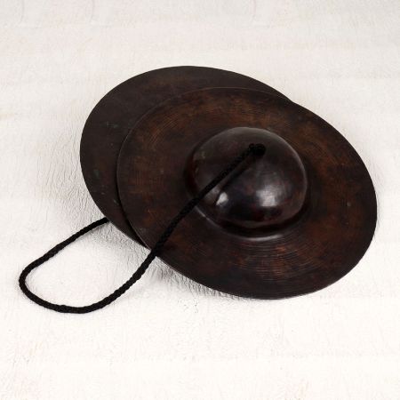 Handcrafted Copper Manjeera Cymbals Musical Instrument for Prayer