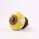 Yellow White Heart Ceramic Cabinet Knob