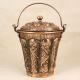 Islamic Art Small Copper Bucket from Hyderabad for Decoration