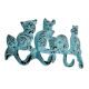 Modern Distressed Cats Iron Wall Hook