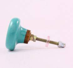 Sea Green Ceramic Button Knob