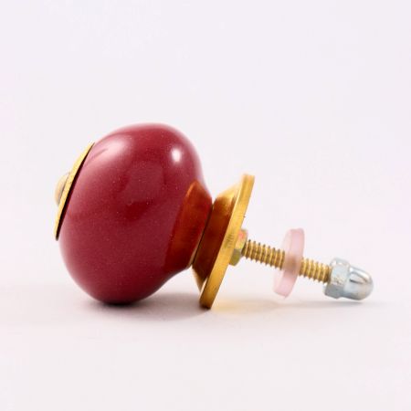 Cherry Solid Round Knob