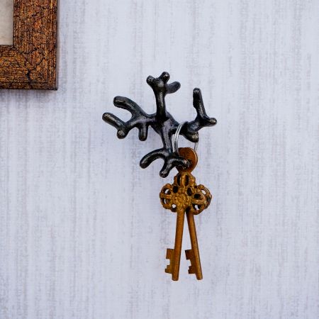 Antique Deer Horn Iron Decorative Wall Hook