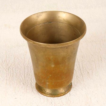 Handmade Traditional Brass Panchpatra Pot for Rituals