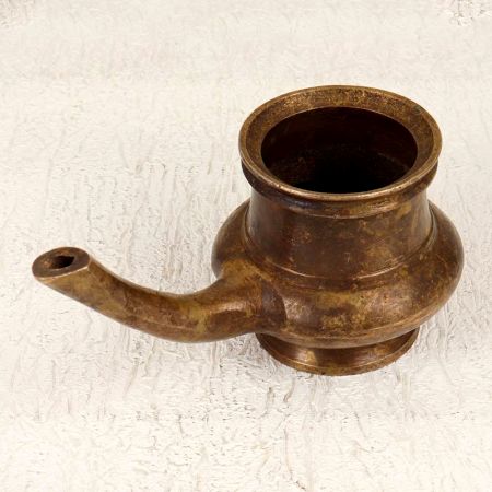 South Indian Art Holy Water Pot Made of High-Quality Brass
