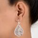 Traditional 92.5 Sterling Silver Drop Earrings