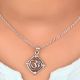 92.5 Sterling Silver Pendant Sanskrit Om Symbol Shiva's Mantra