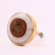 Round Grey Resin And Wood Cabinet knob