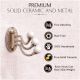 3 in 1 Metal and Porcelain Wall Hooks