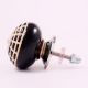Black Spider Net Etched Ceramic Cabinet Knobs