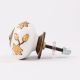 Brown Golden Modern Floral Cupboard Knob