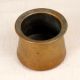 Vintage Finest Brass Panchpatra Pot in Brown Finish for Decor