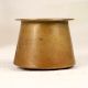 Vintage Finest Brass Panchpatra Pot in Brown Finish for Decor