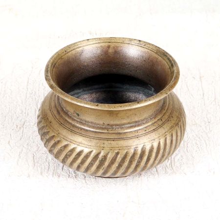 Vintage Traditional Brass Holy Water Pot for Hindu Rituals