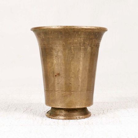 Traditional Brass Holy Cup from South India for Decoration