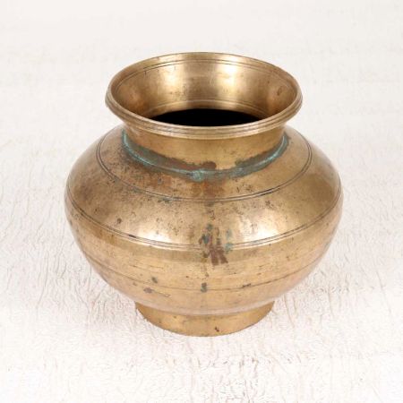 Vintage Finest Brass Holy Water Pot from Bihar for Collection