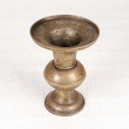 Handmade Vintage Brass Pot in South Indian Art for Collection