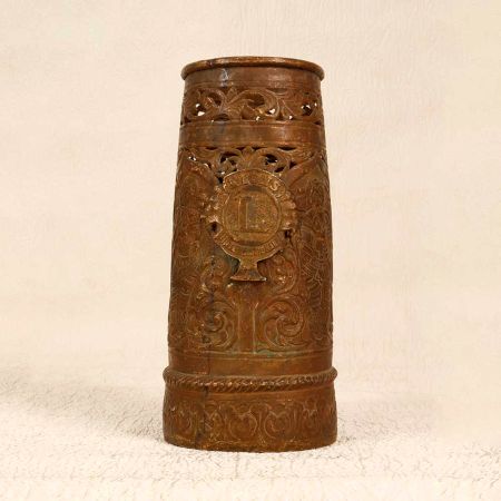 Vintage Brown Finish Pot Made of Finest Brass for Decoration