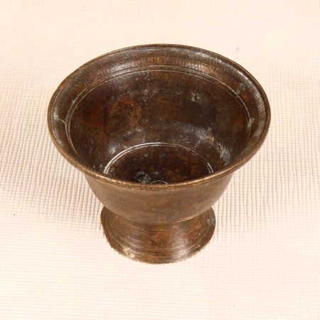 Indian Holy Finest Brass Kumkum Tilak Cup for Decoration