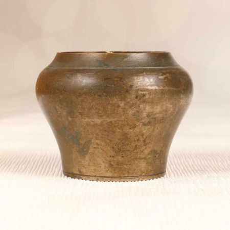 Vintage High-Quality Brass Holy Pot in Brown Finish for Decor