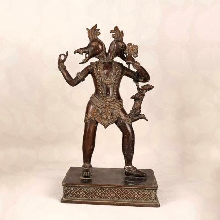 Beautiful Vintage Brass God Varaha Statue for Prayer Room