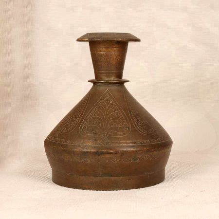 Decorative Vintage Brass Hookah Base for Flower Decoration