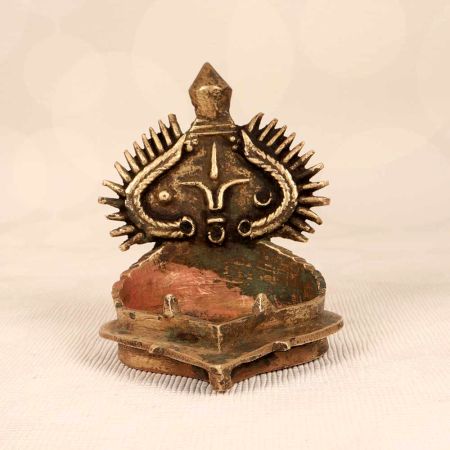 Finest Brass Handmade Oil Lamp in Antique Brown Finish