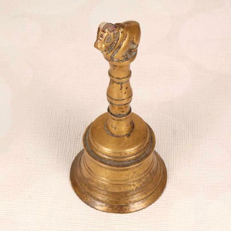 Indian Traditional Himalayan Art Temple Bell Made of Brass