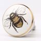 Golden Bumble Bee Flat Ceramic Cabinet knobs